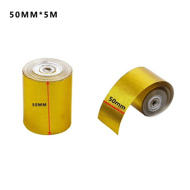 Automotive Exhaust Pipe Decorative Aluminum Foil Thermal Insulation Tape 1 roll